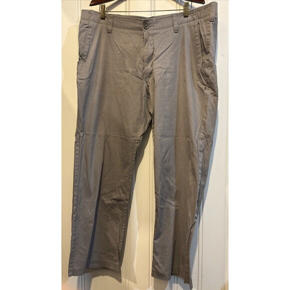 Under Armour Pants Men’s 42x30 Performance, Golf, Light Gray, Straight Leg - Picture 1 of 12